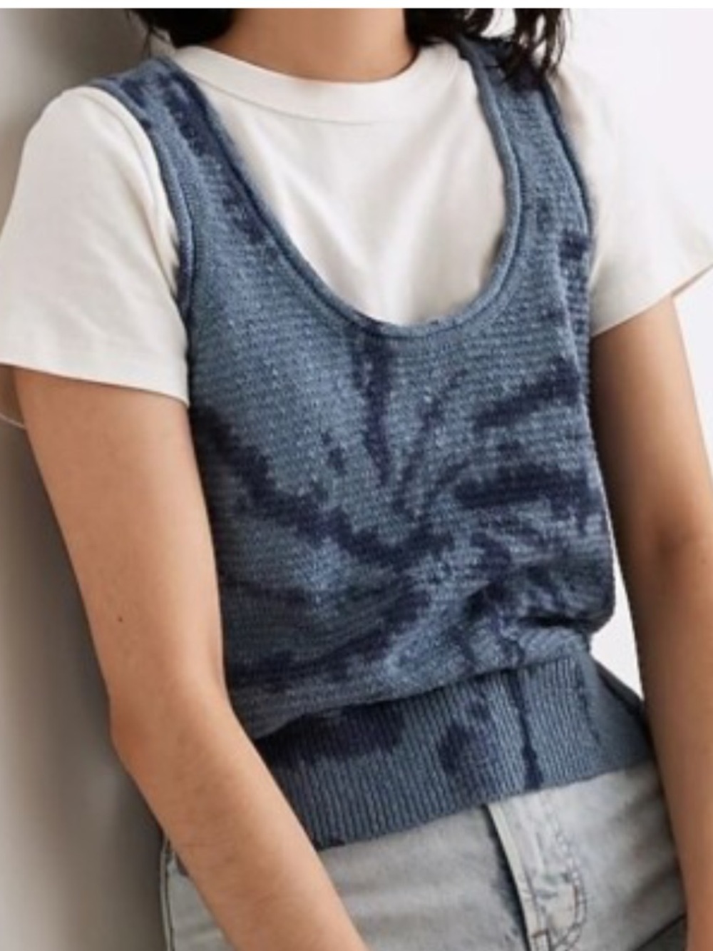 Madewell Knit Tie Dye Fairview Sweater Tank NWT